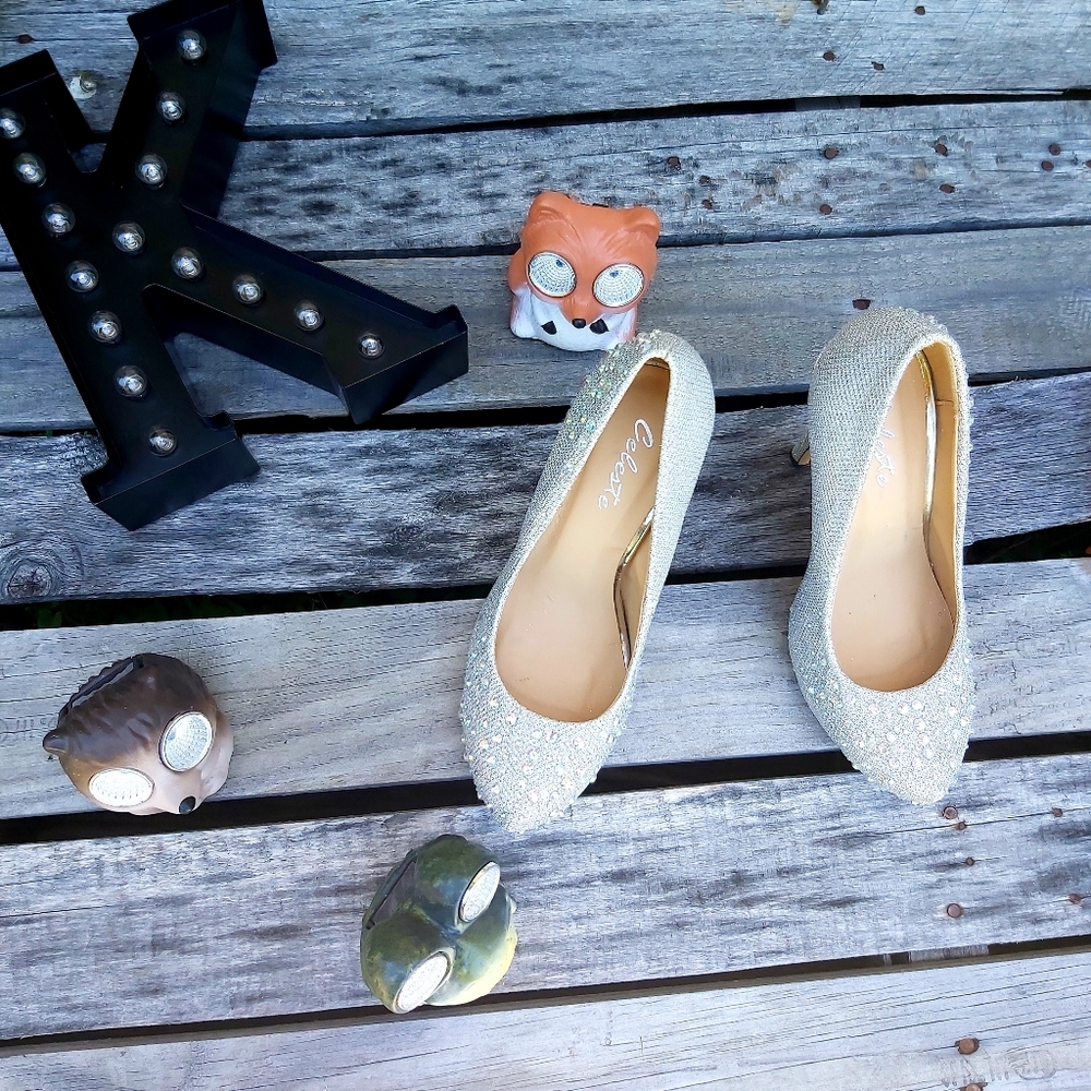 Celeste Rhinestone Pumps - Picture 12 of 16